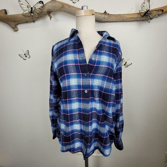 Lands end plaid flannel button up medium weight - Picture 10 of 10